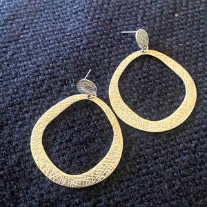silver hoop earrings